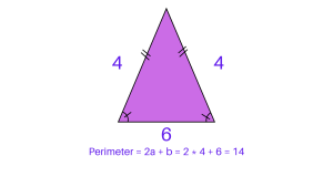 Perimeter of Triangle - Isosceles Triangle