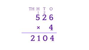 Multiplication with regrouping