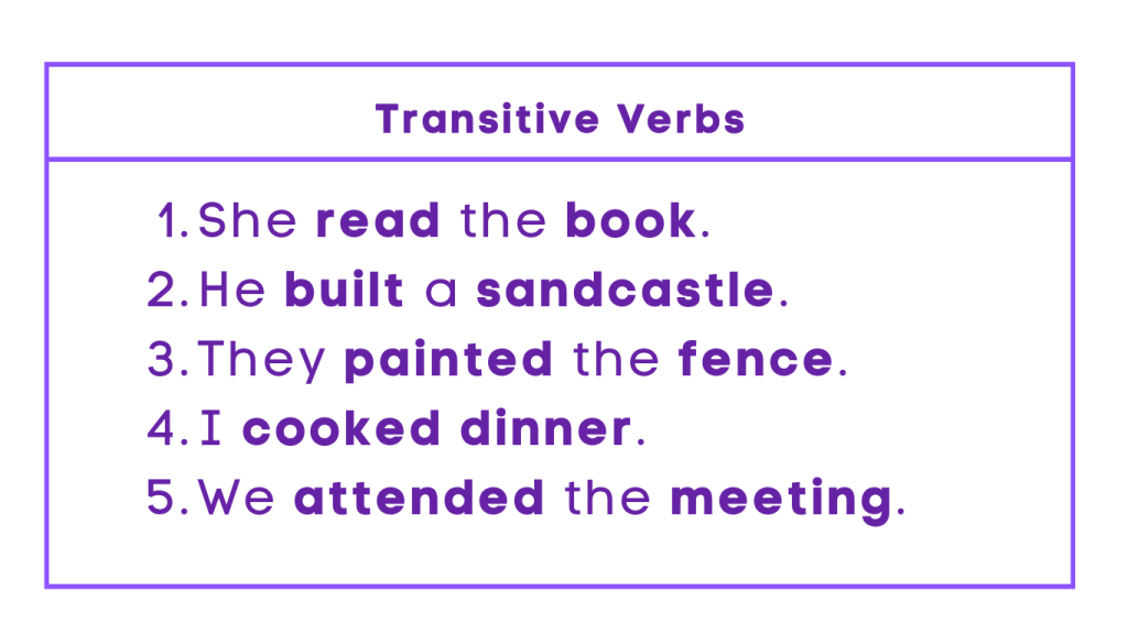 Transitive Verbs