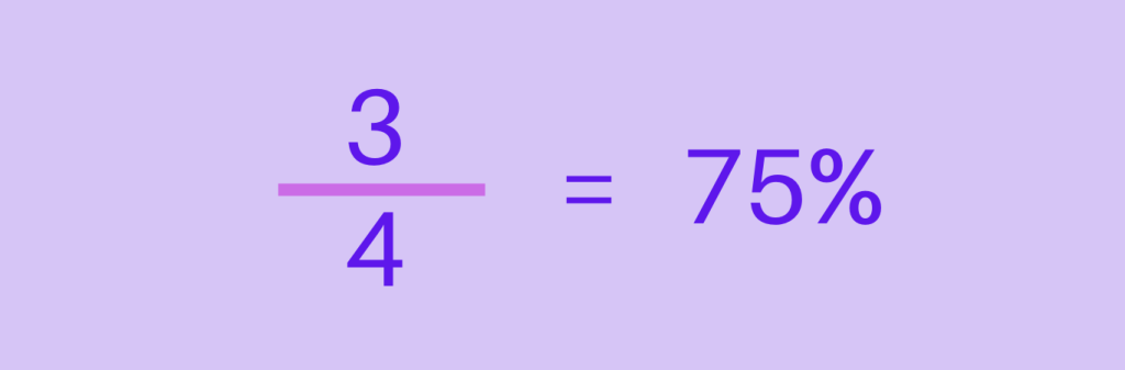 Convert Fraction to Percent - Step 3